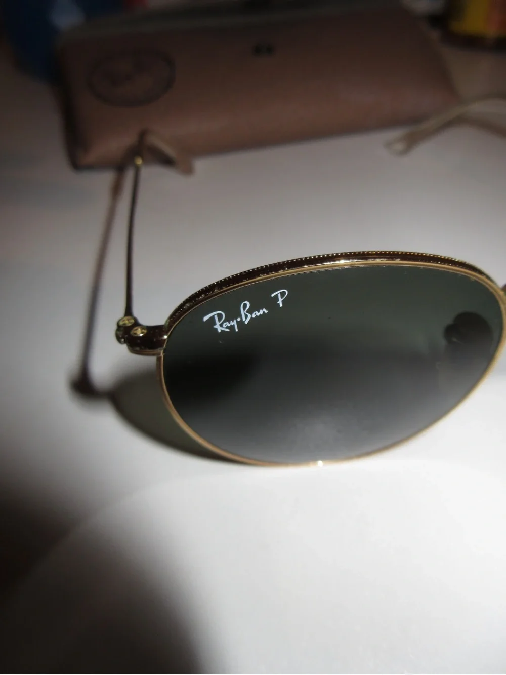 Ray-Ban Round Metal Sunglasses - Black Lenses, Gold Frame